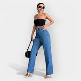 Mia - Jeans a vita alta dal comodo taglio ampio
