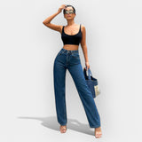 Mia - Jeans a vita alta dal comodo taglio ampio
