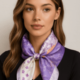Giovanna - Sciarpa in seta Violetta