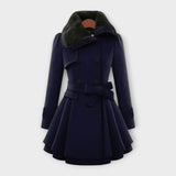 Emma - Cappotto elegante con collo in finta pelliccia