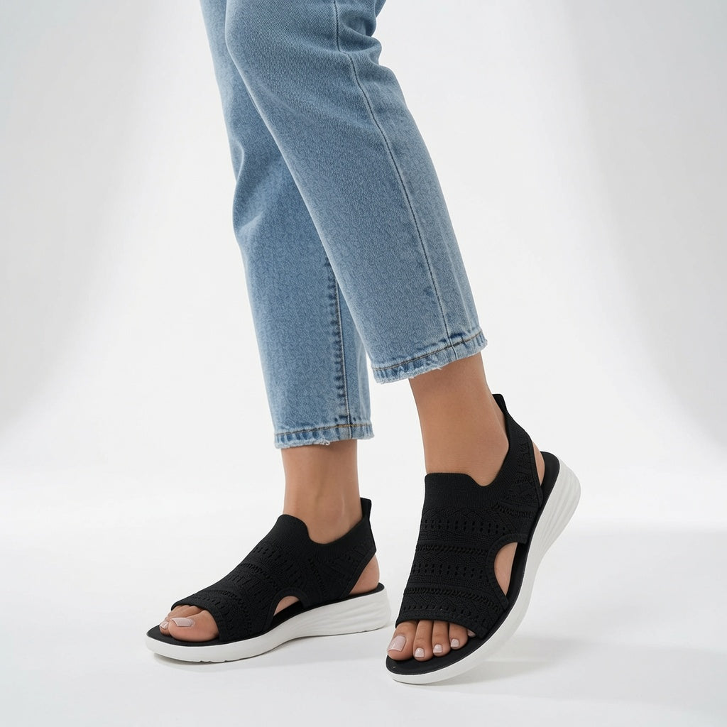 Souplesse™ - Sandali con plateau, punta aperta e comfort