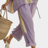 Lorena - Completo boho in lino e bambù