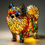 Perlina - Lampada Magisk a forma di cane in vetro colorato