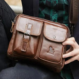 Oliviero™ - Borsa a spalla retrò squadrata