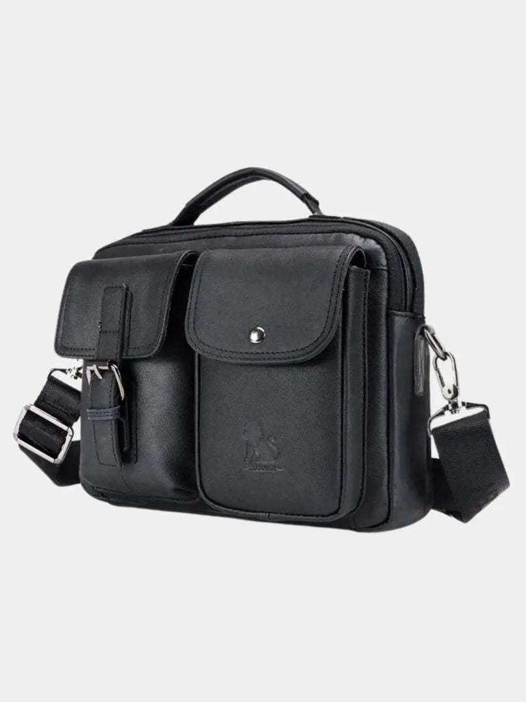 Oliviero™ - Borsa a spalla retrò squadrata