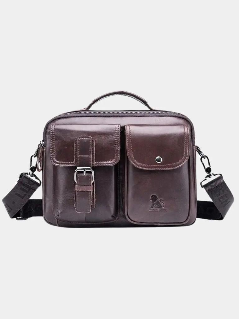 Oliviero™ - Borsa a spalla retrò squadrata