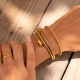 Bracciale dorato Twister
