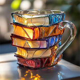Tazza 3D fatta a mano per gli amanti dei libri