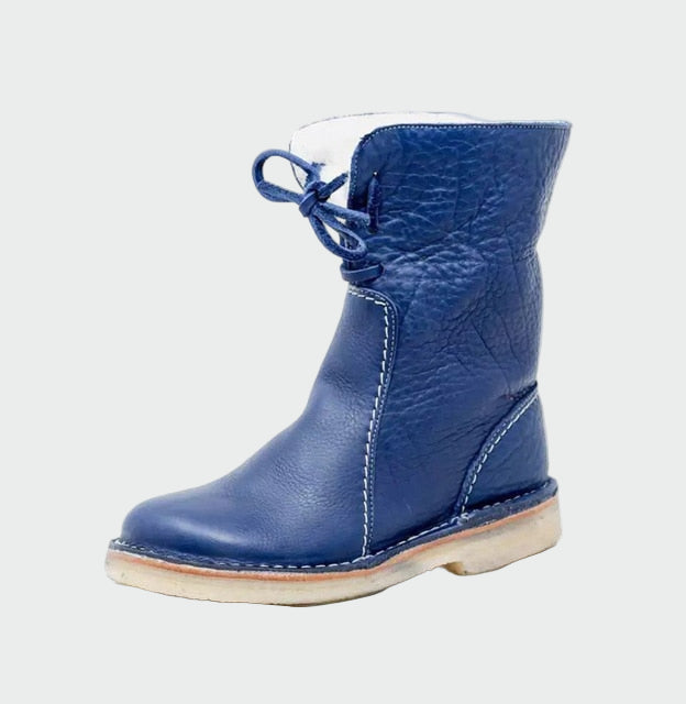 Valeria - Scarpe in pelle impermeabili con fodera in lana
