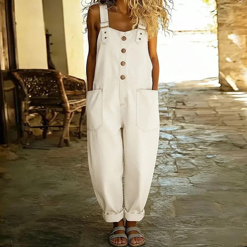 Marianna - Tuta vintage in cotone morbido effetto jeans