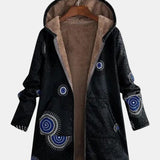 Sage - Giacca sherpa con motivo tribale