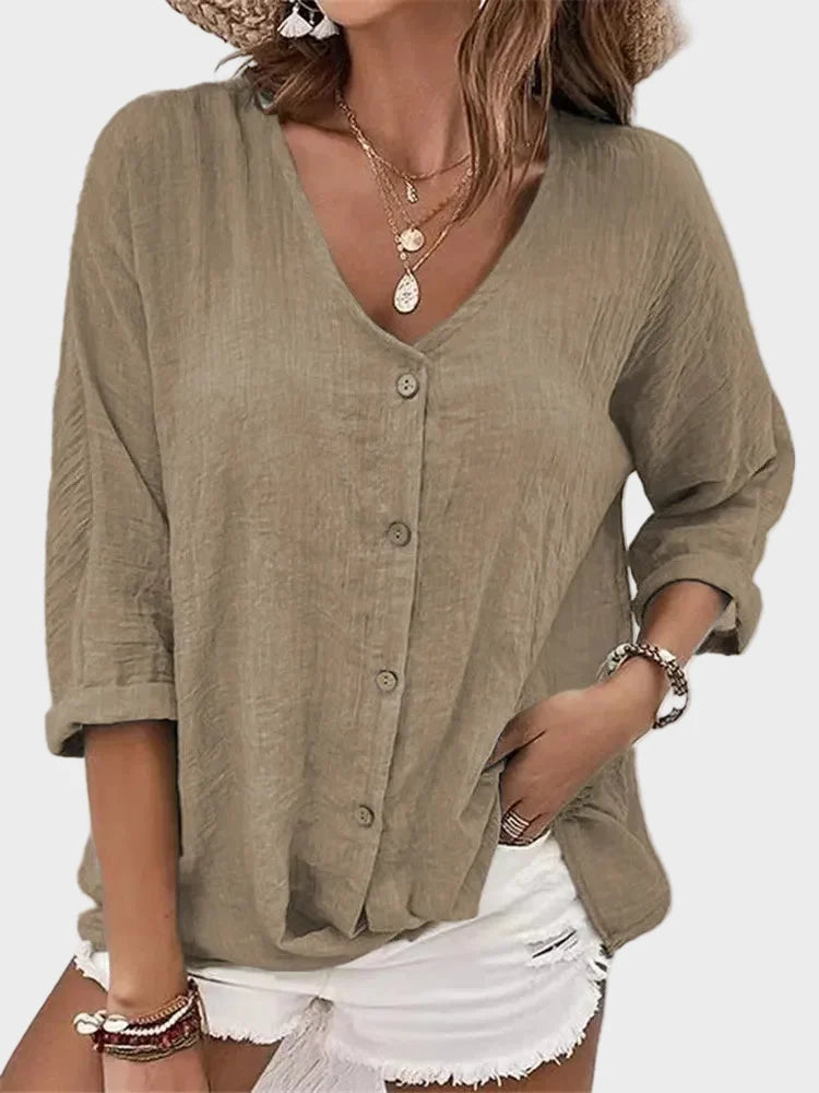 Anna - Blusa estiva in lino