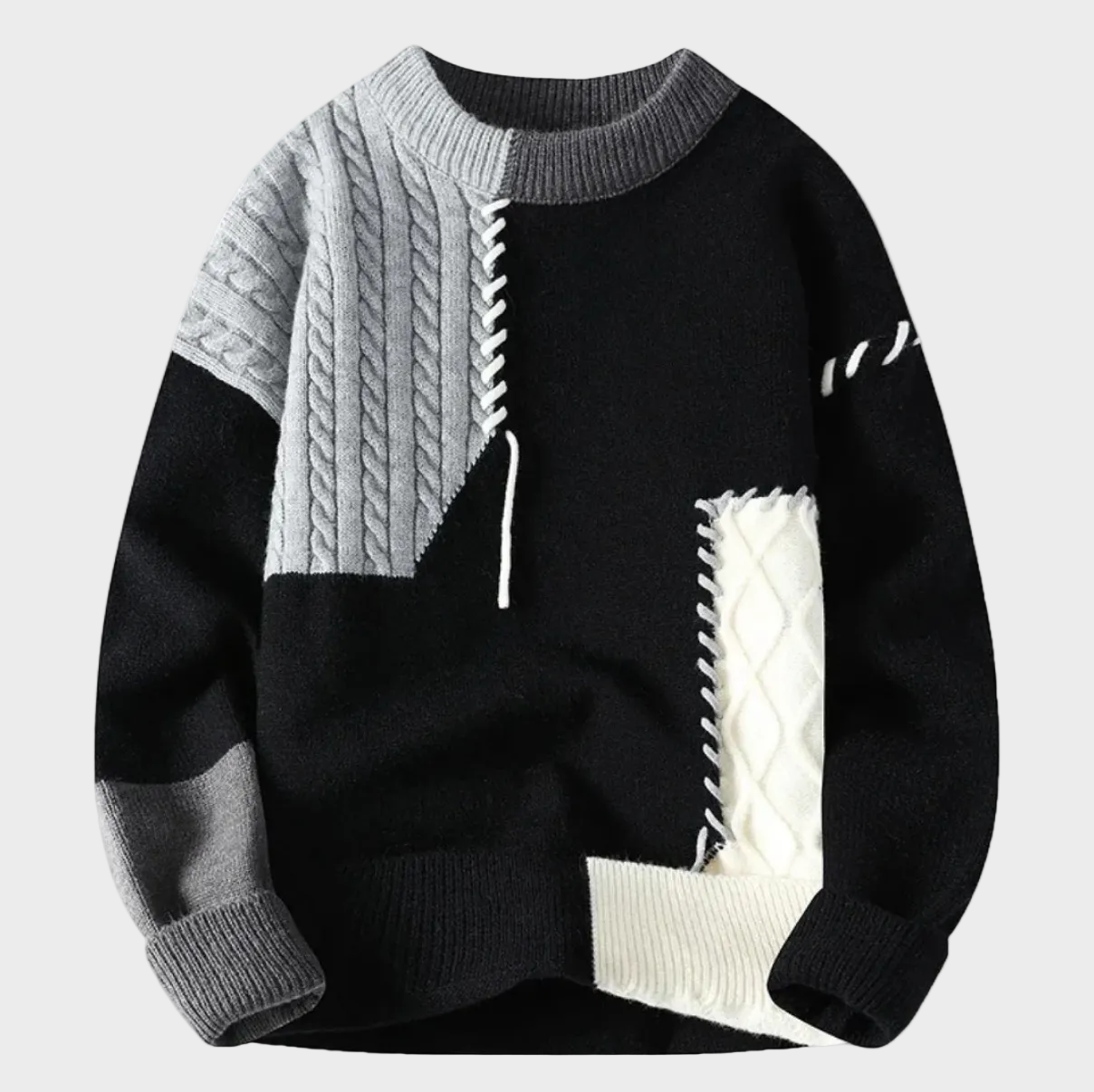 Tommaso - Maglione patchwork