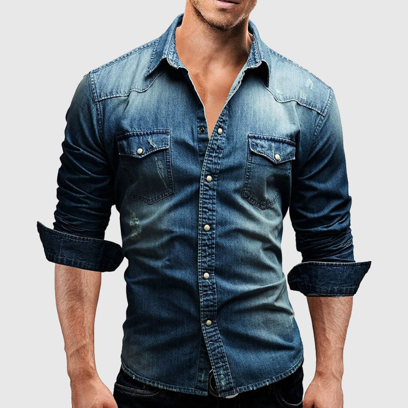 Camicia - Abbottonatura strutturata