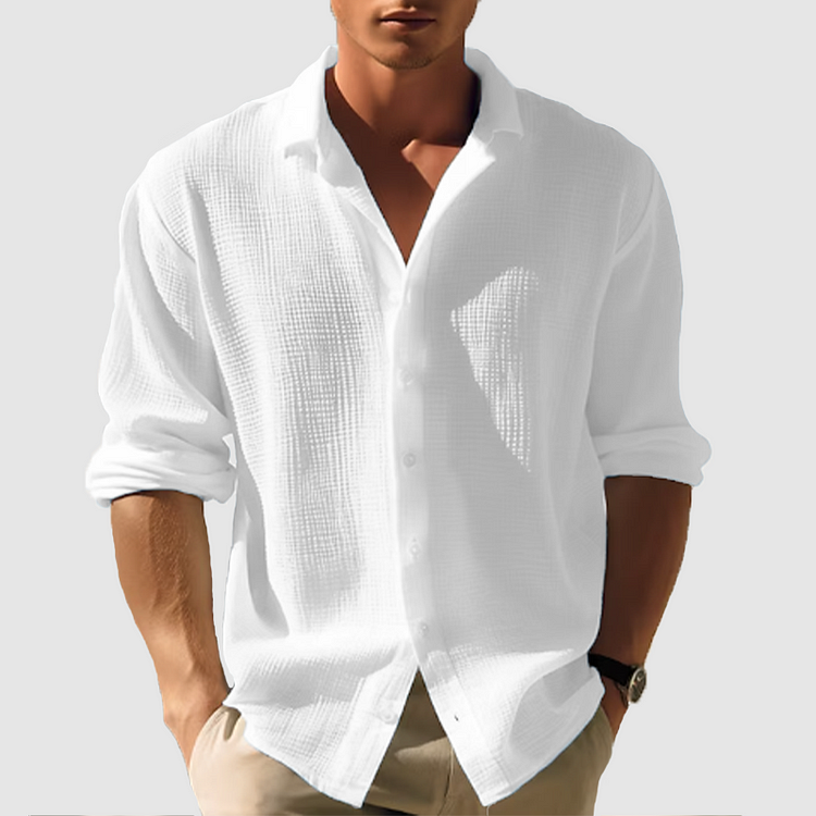 Camicia - Abbottonatura e fondo arrotondato