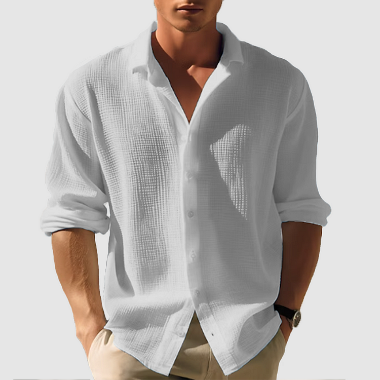 Camicia - Abbottonatura e fondo arrotondato
