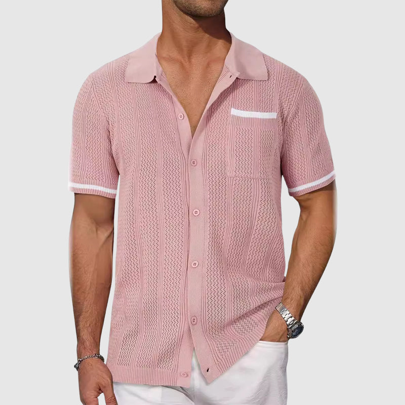 Camicia - Camp collar a contrasto