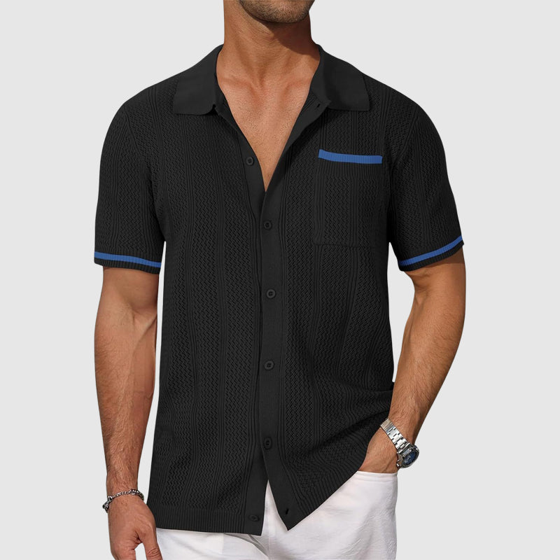 Camicia - Camp collar a contrasto