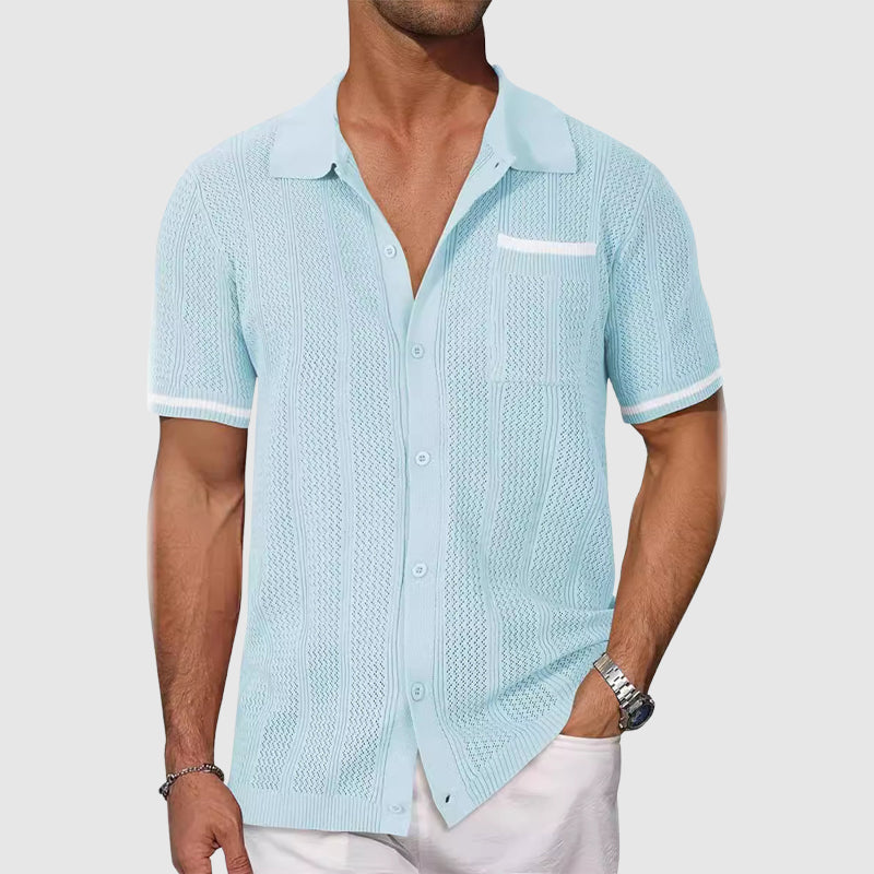 Camicia - Camp collar a contrasto