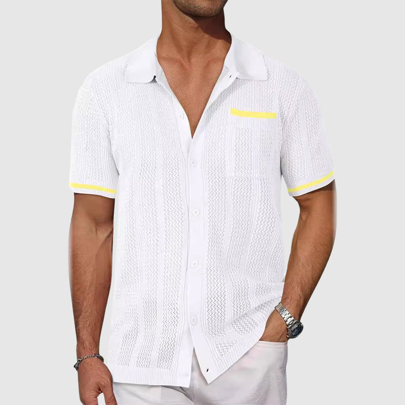 Camicia - Camp collar a contrasto