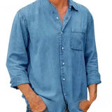Camicia - Misto denim lunga