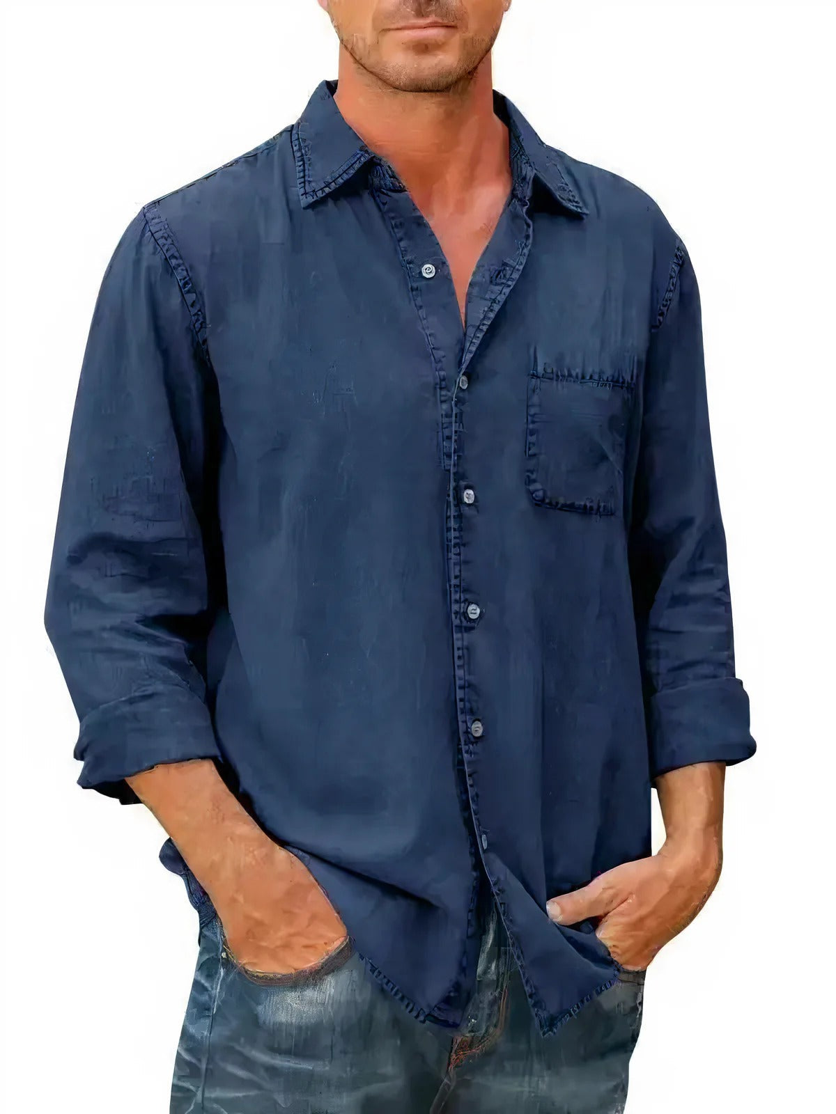 Camicia - Misto denim lunga