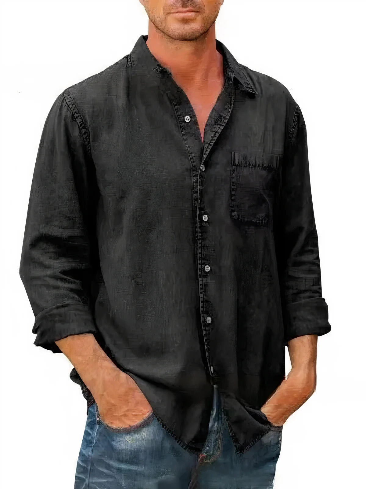 Camicia - Misto denim lunga