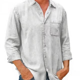 Camicia - Misto denim lunga