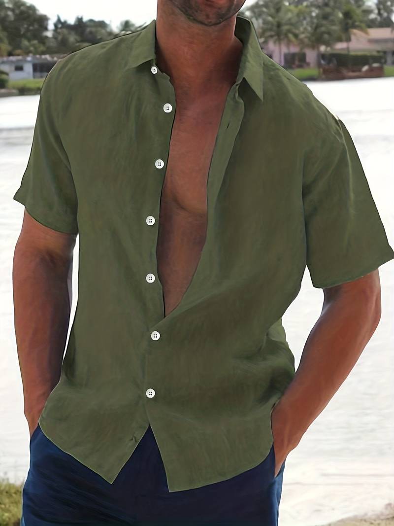 Camicia - Misto leggero a maniche corte