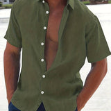 Camicia - Misto leggero a maniche corte