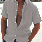 Camicia - Misto leggero a maniche corte