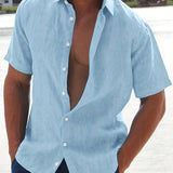 Camicia - Misto leggero a maniche corte