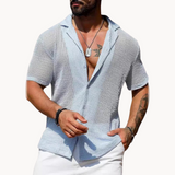 Camicia a maniche corte - Rete traforata