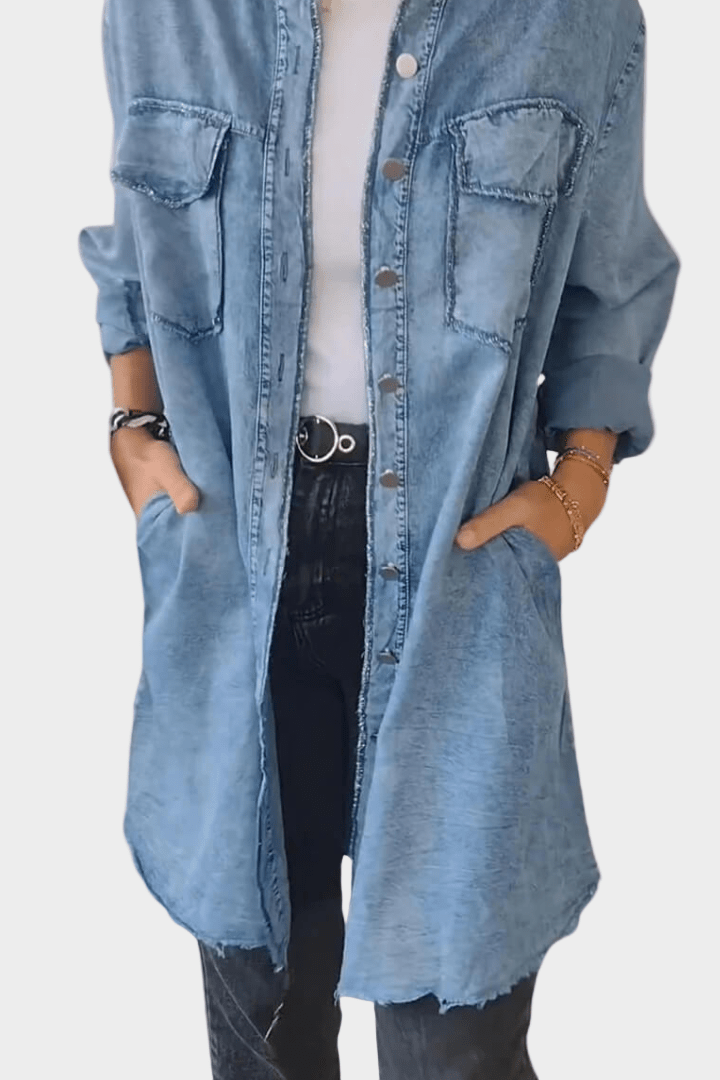 Cloe - Abito chemisier in denim