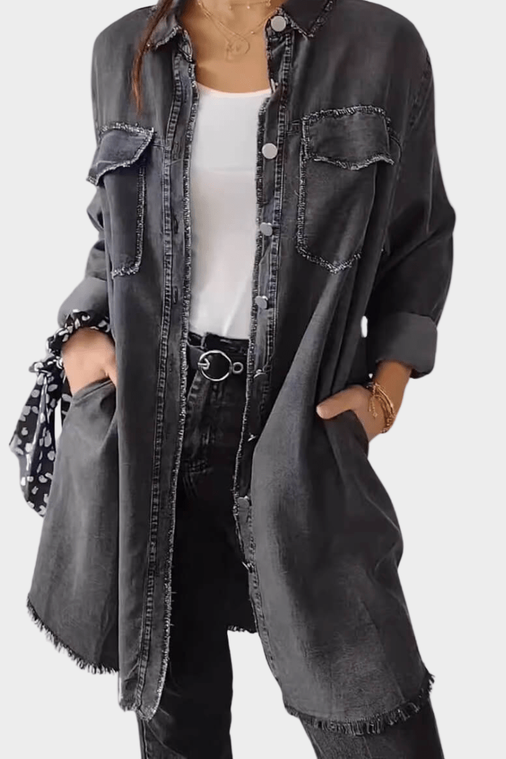 Cloe - Abito chemisier in denim