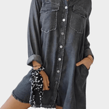 Cloe - Abito chemisier in denim
