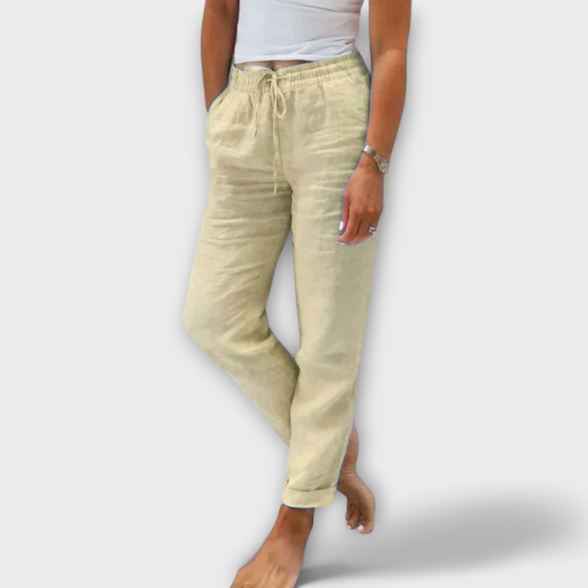 Pantaloni leggeri in lino