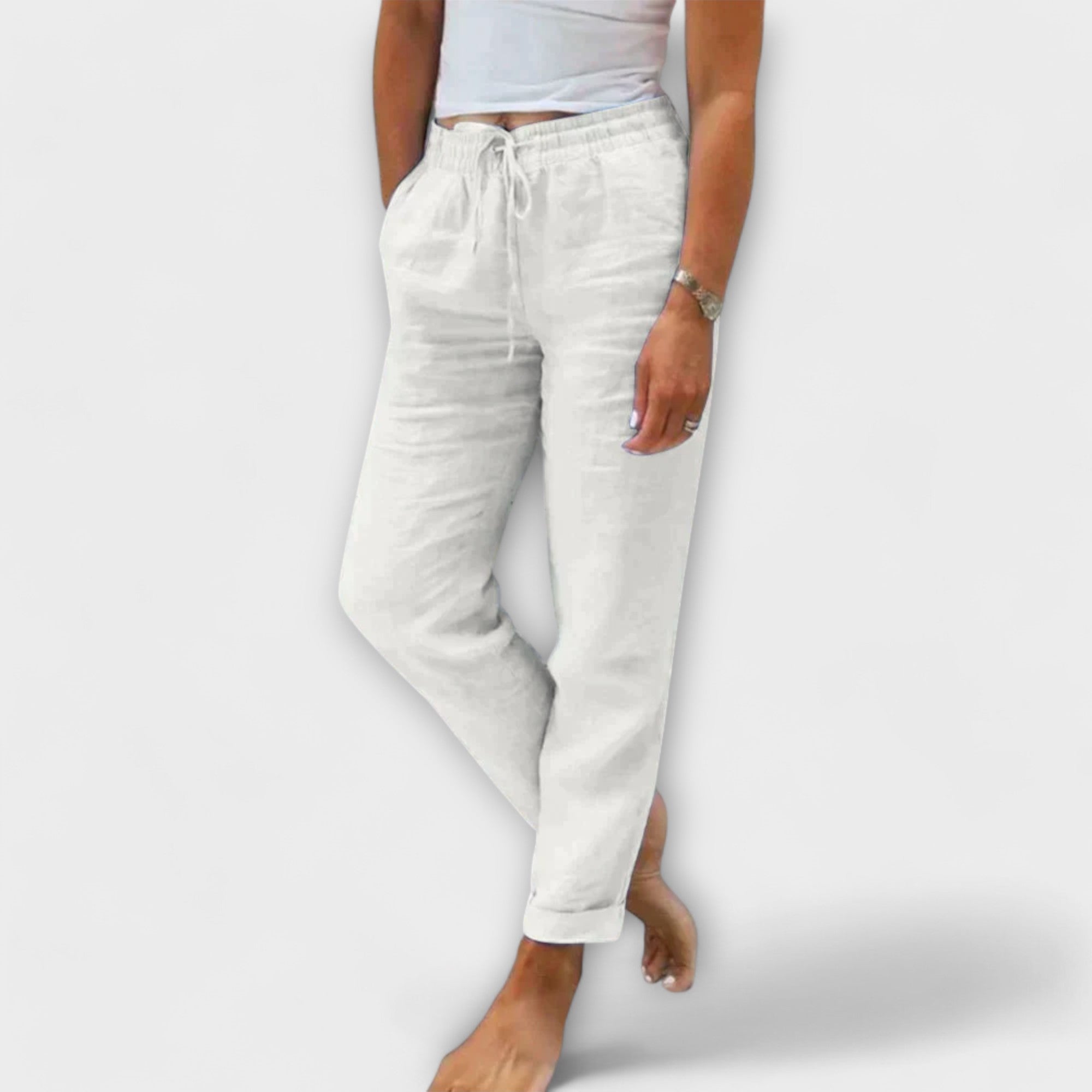Pantaloni leggeri in lino