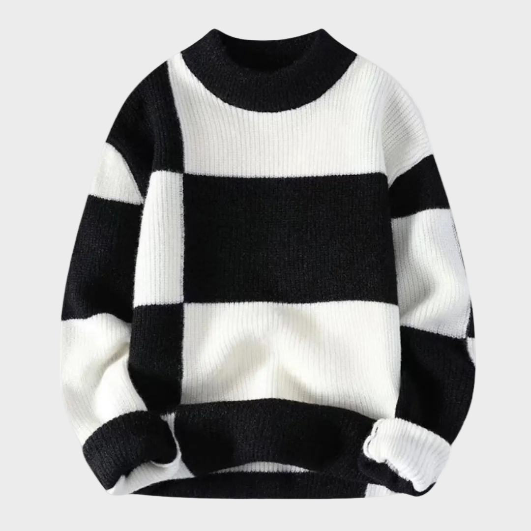 Maglione geometrico in filato