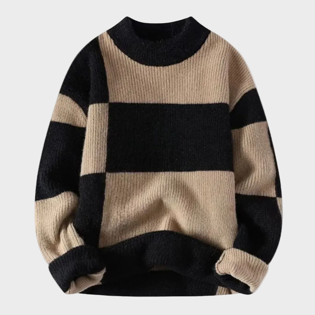 Maglione geometrico in filato