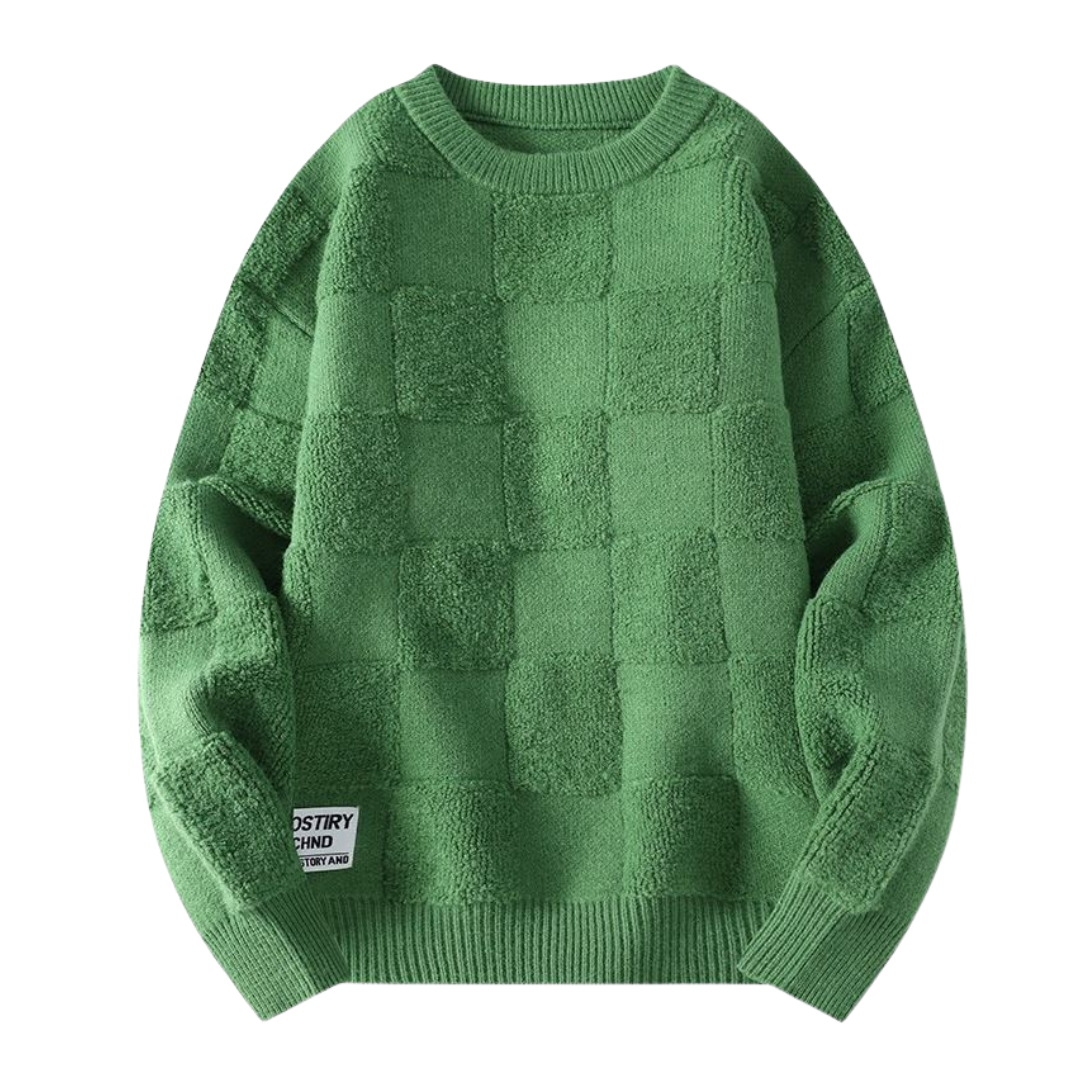 Maglione a quadri unico