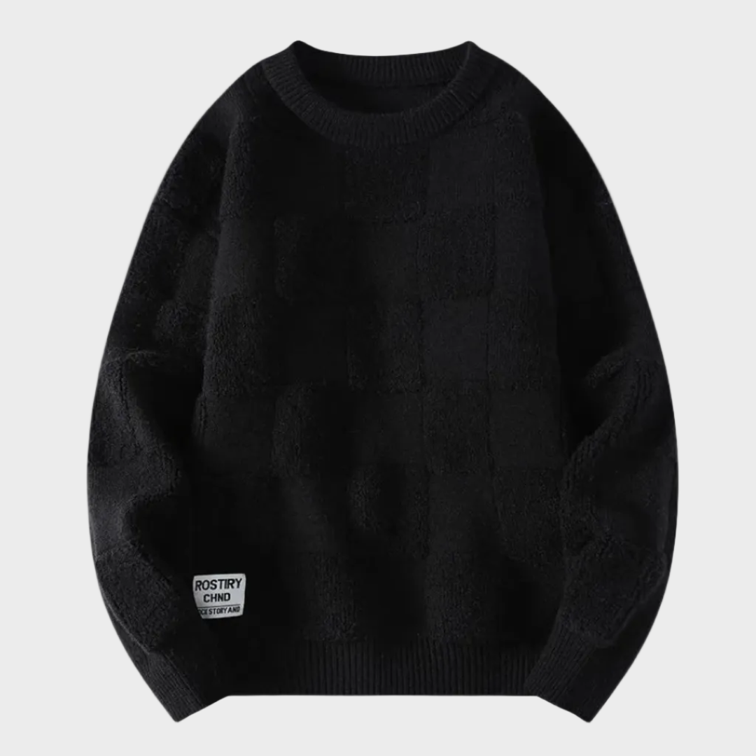 Maglione a quadri unico