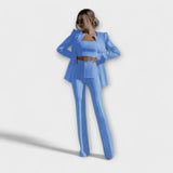 Selina - Completo di stile in 3 pezzi (blazer, top, pantaloni)