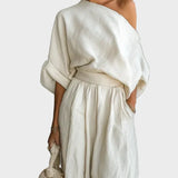 Mila - Completo 2 pezzi con spalle scoperte