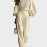 Selena - Completo a coste con pantaloni larghi