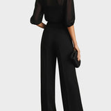 Clarissa - Completo con pantaloni larghi