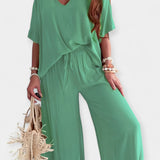 Veronica - Completo ampio con pantaloni larghi e blusa leggera