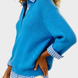 Vittoria - Maglione colorato patchwork a quadri