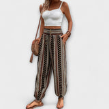 Bruna - Pantaloni con motivo etnico