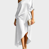 Camilla - Blusa elegante in raso lucido